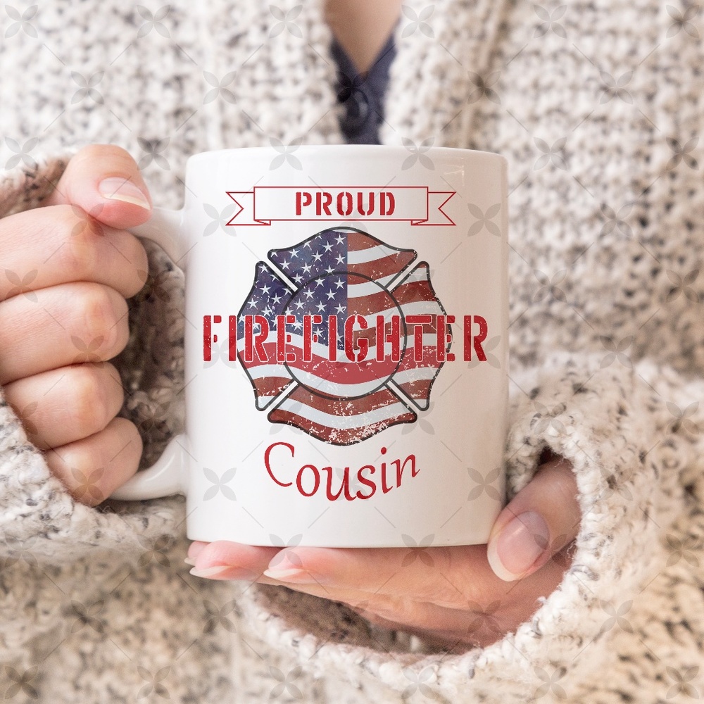 Proud Firefighter Cousin Mug